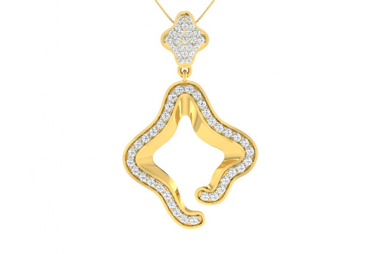 Ilsa Diamond Pendant in Gold